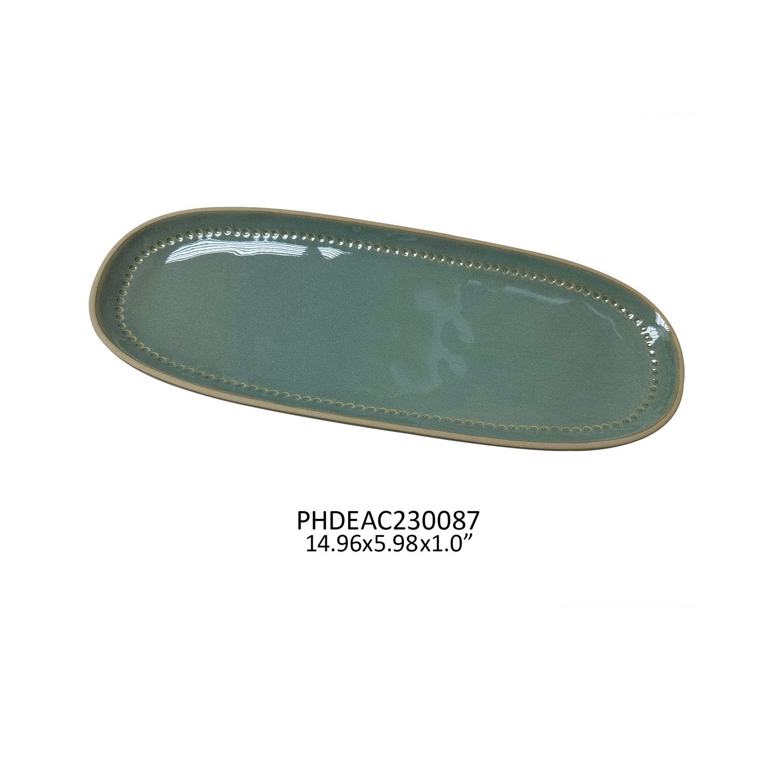 Araucana Green Serving Platter