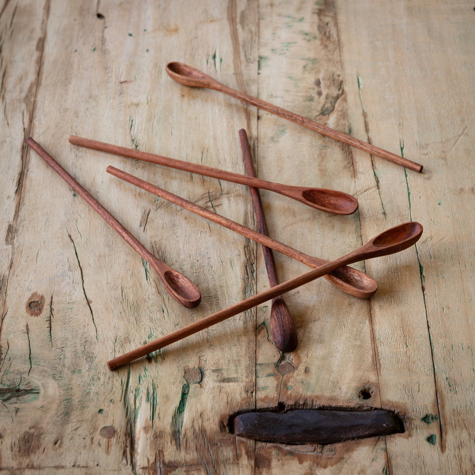 Wooden Iced Tea Spoons - Set of 6