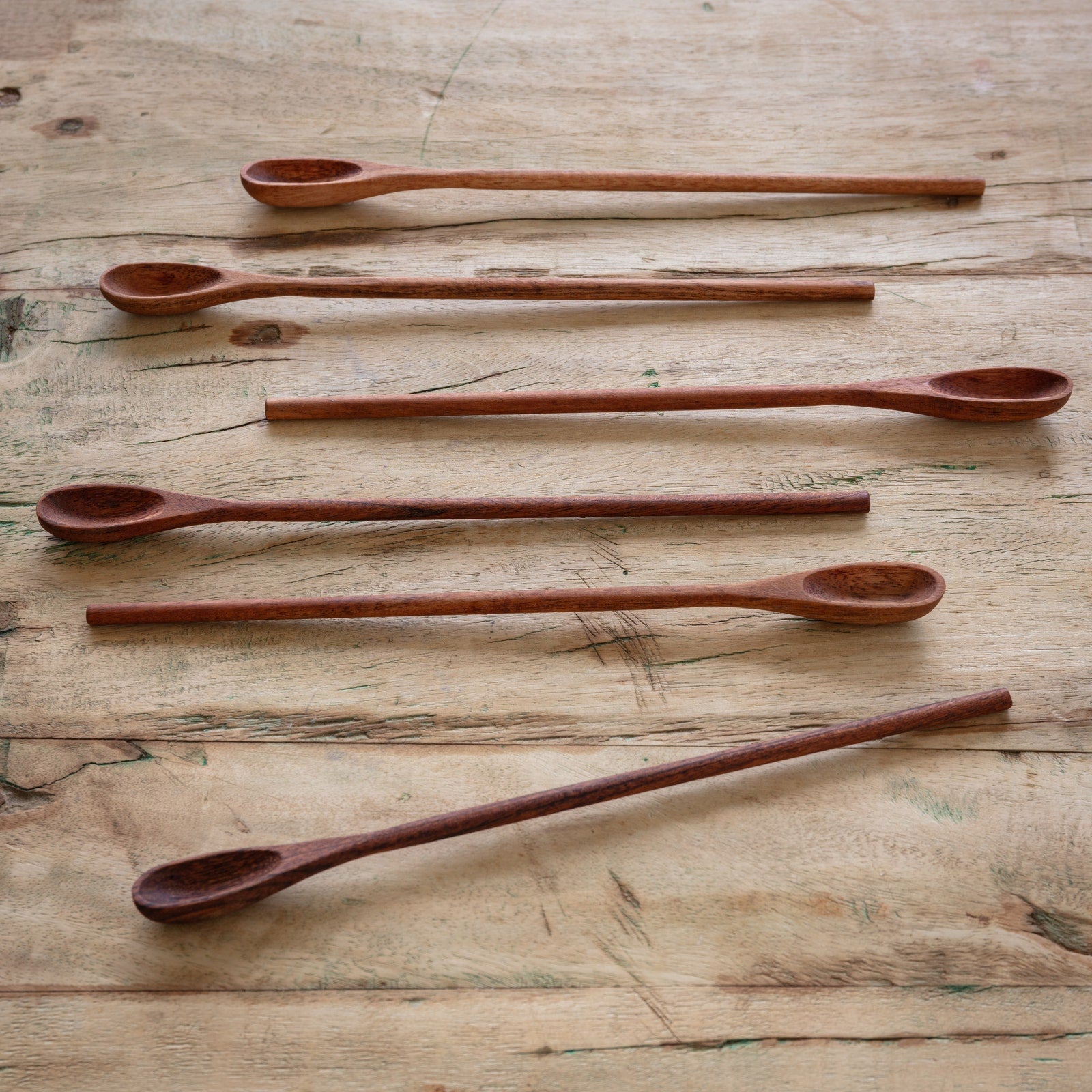 Wooden Iced Tea Spoons - Set of 6