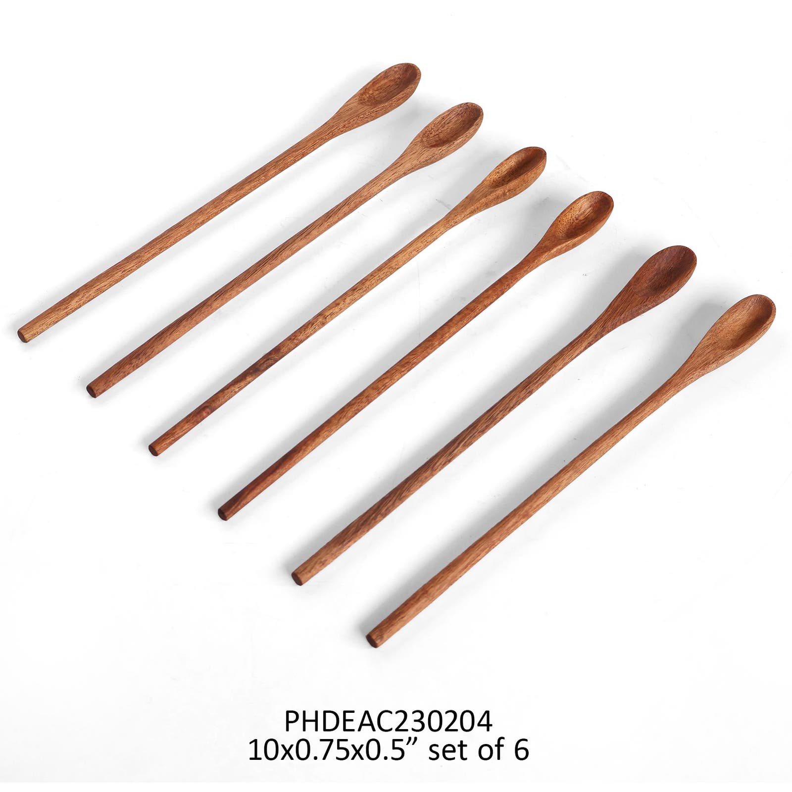 Wooden Iced Tea Spoons - Set of 6