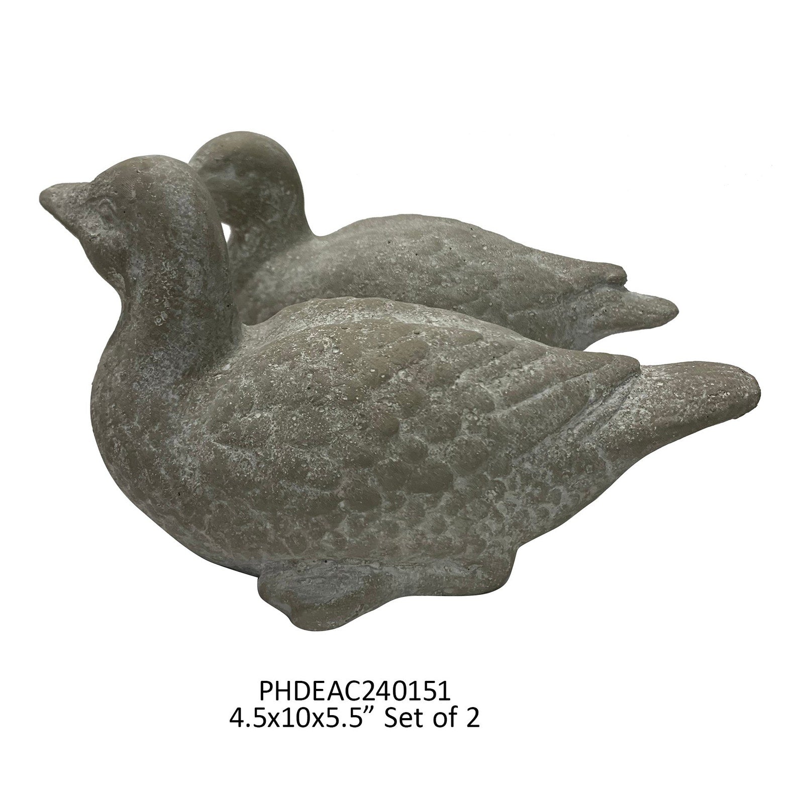 English Garden Cement Ducks - Set of 2