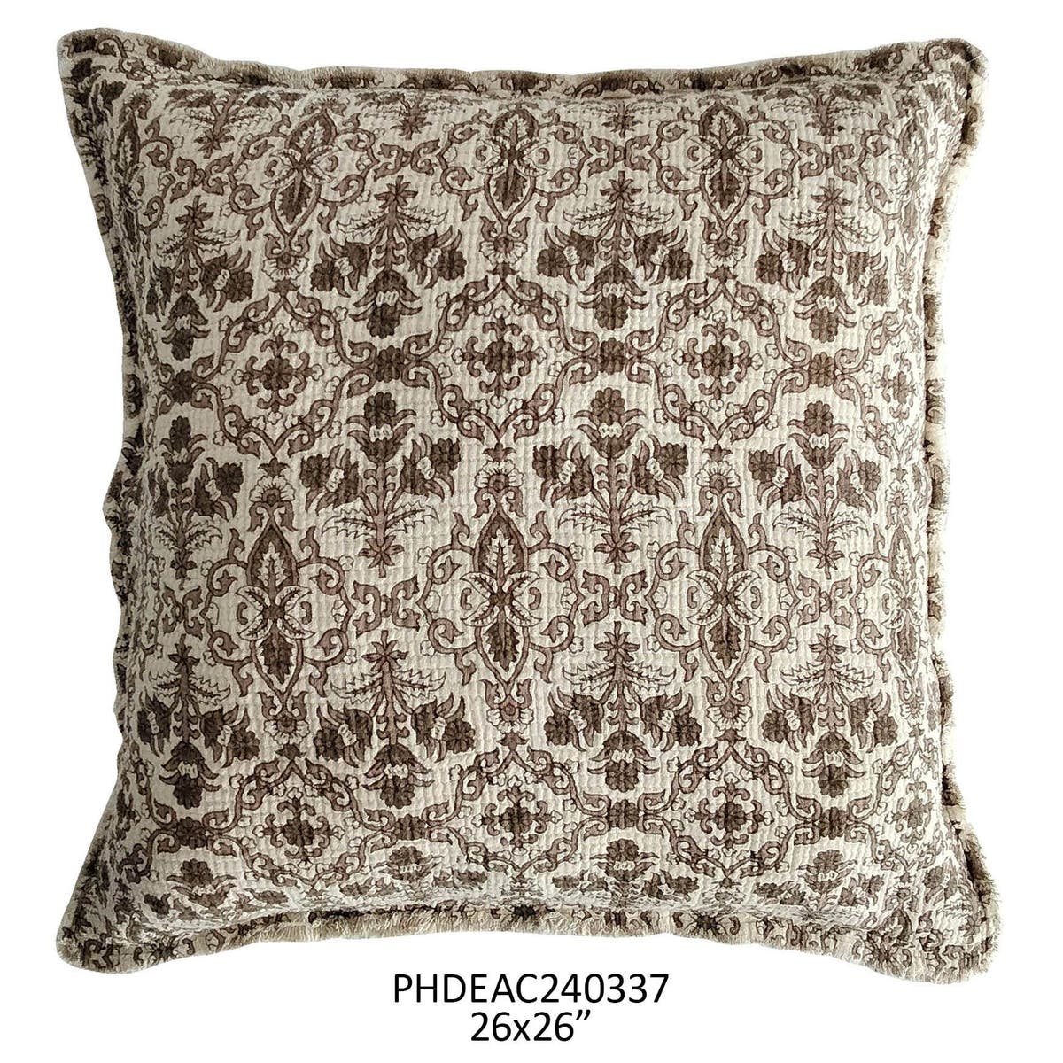 Millet Botanical Print Pillow 26"