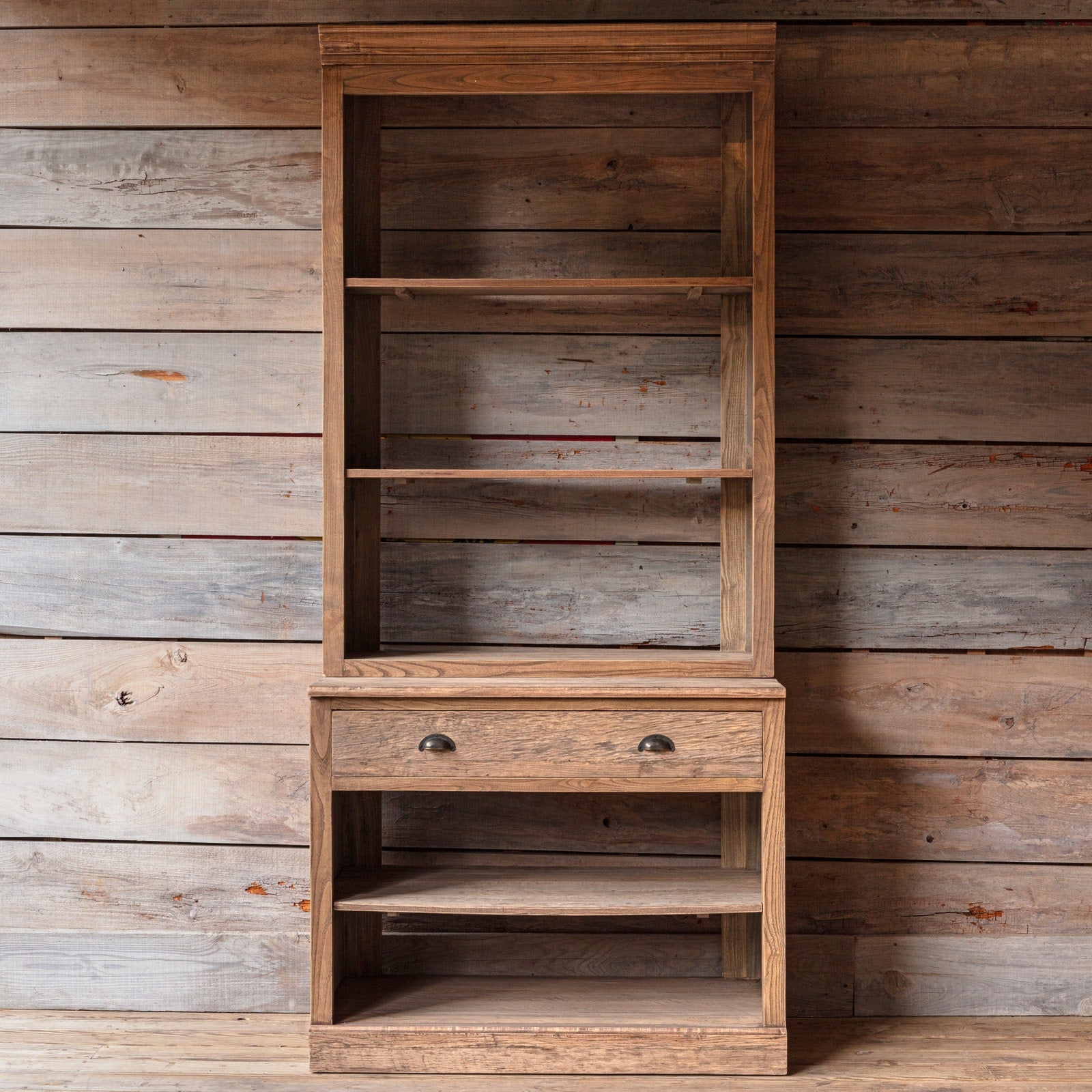 Reclaimed Oak Market Wall Unit