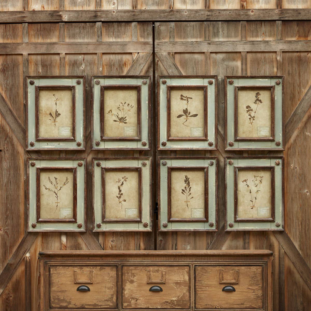 Framed Botanical Print Collection, Set of 8