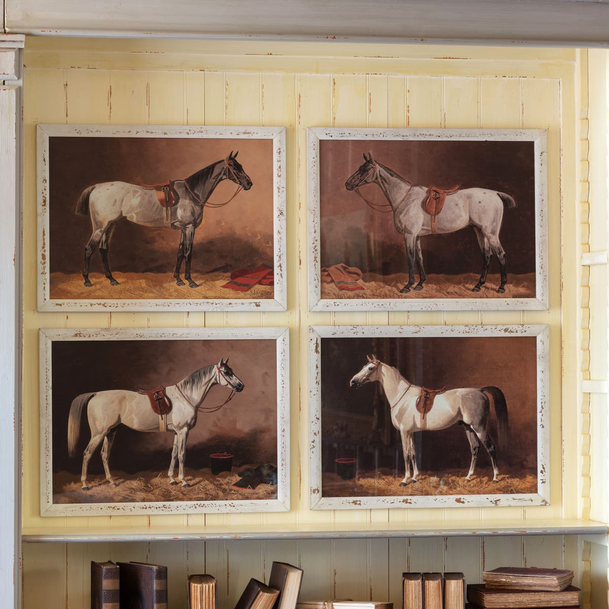 Framed Thoroughbred Horse Prints - - Set of 4