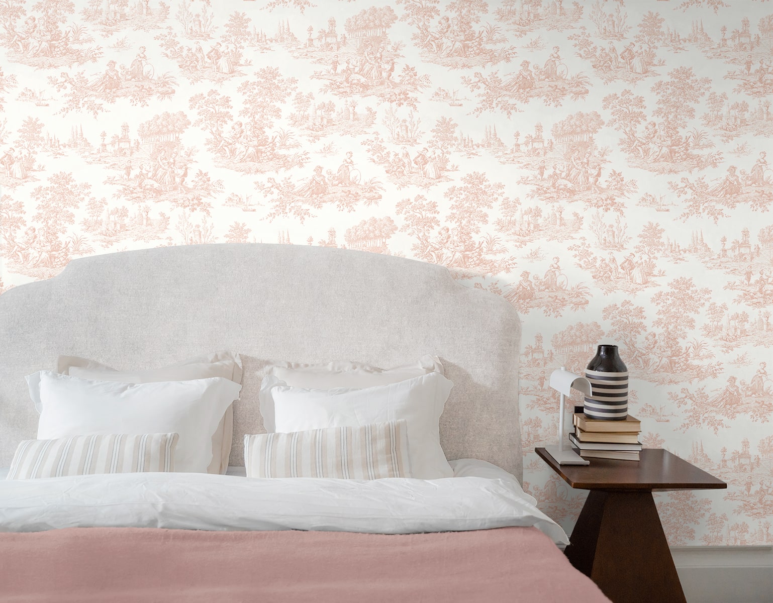 Chateau Toile Vintage Prepasted Wallpaper