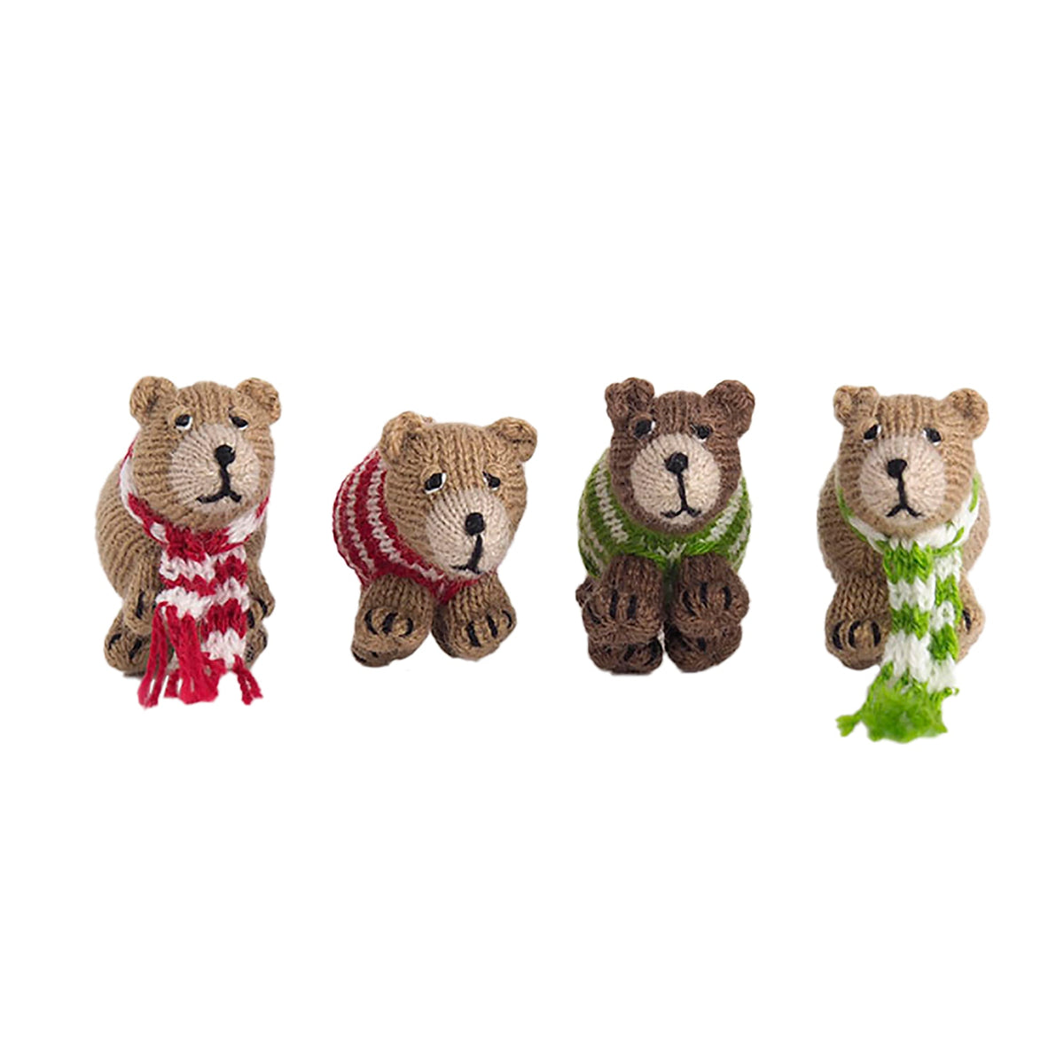 Bears in Sweaters & Scarves, set of 6