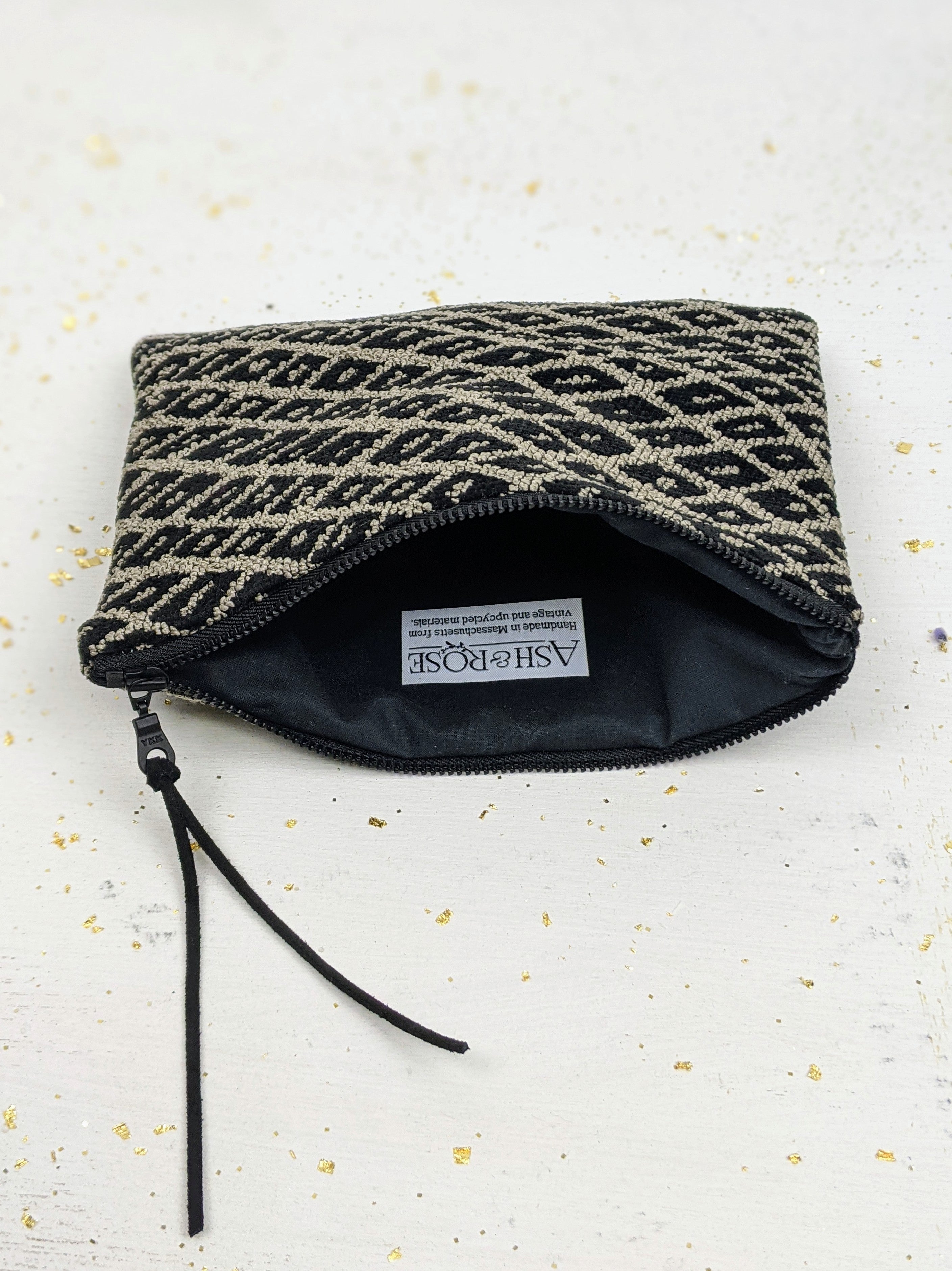 Black Diamond Needlepoint Purse