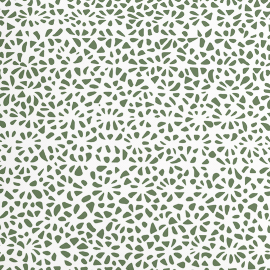 Modern Green Pillow in Tesselle