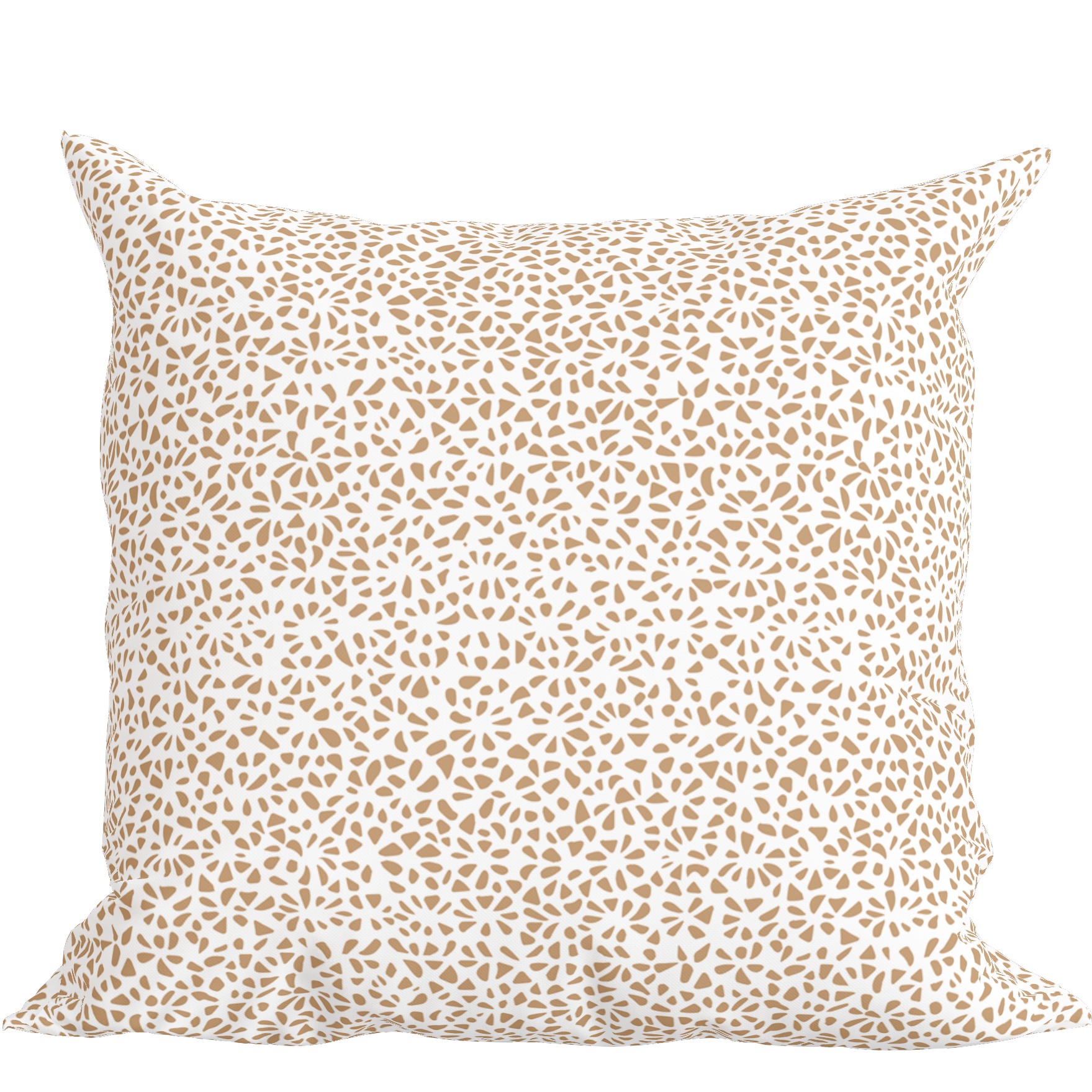 Modern Tan Pillow in Tesselle