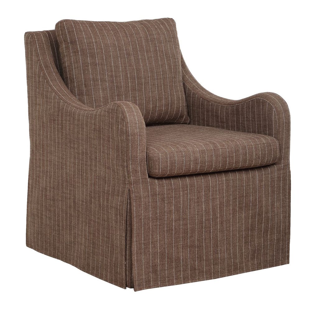 The Camden Pinstripe Swivel Chair