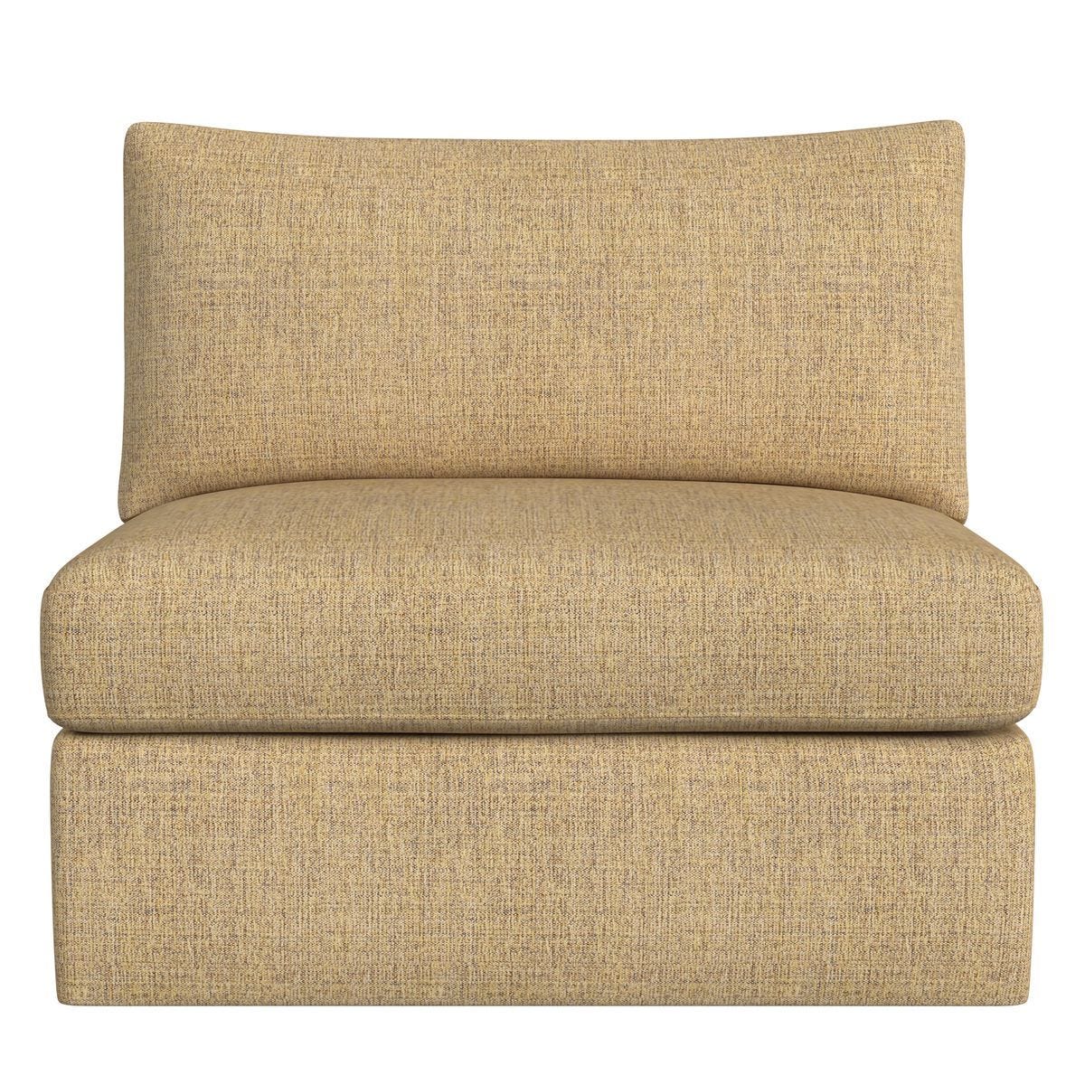Great Plains Armless Sofa - Quinoa Caramel