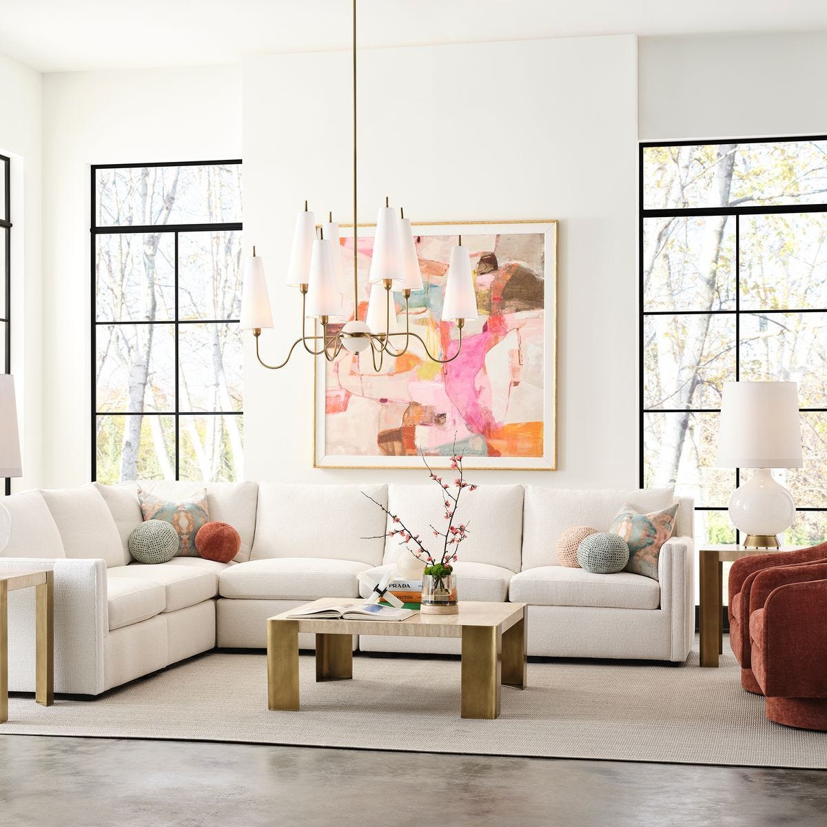Luxe Armless Sofa - Field Snow