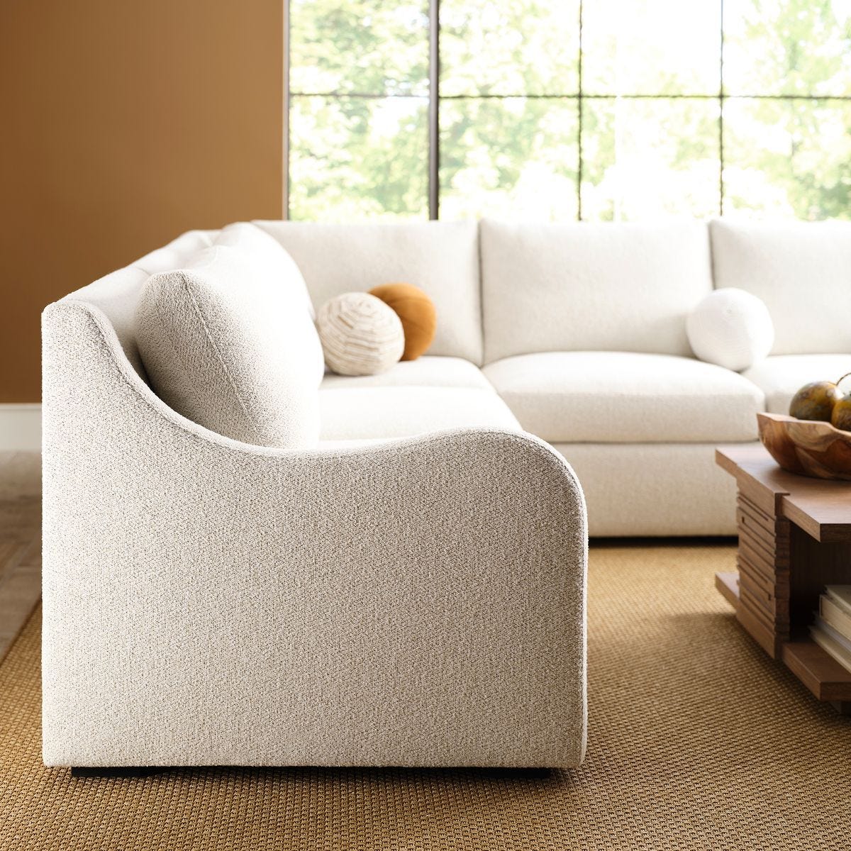 Little Wave Left Arm Sofa - Snuggle Vanilla