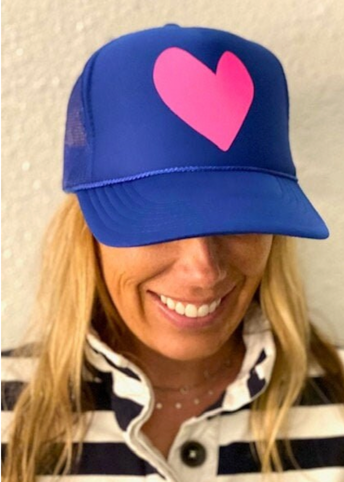 Artsy Heart - Royal Trucker Hat