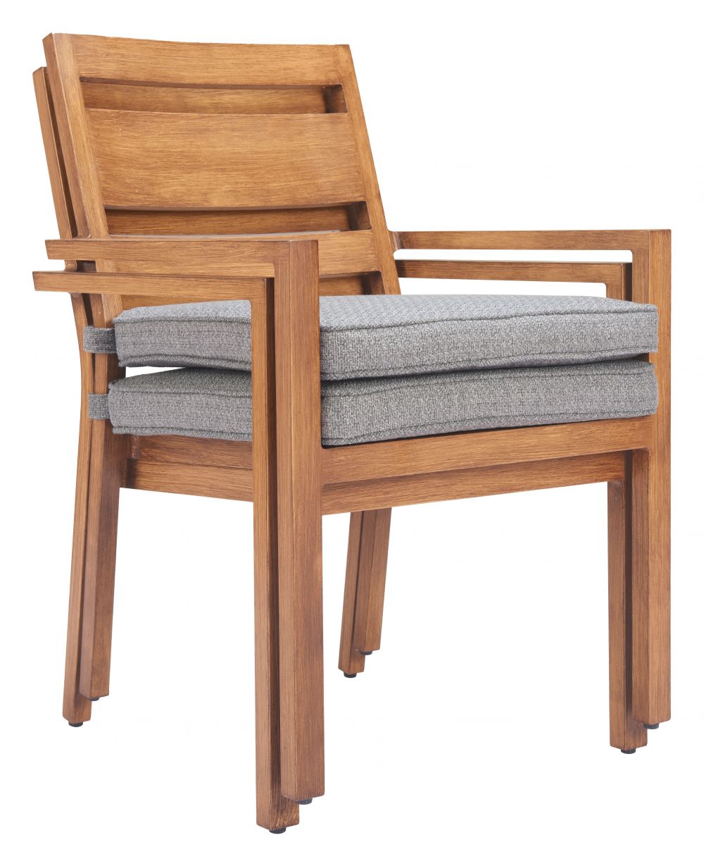 Rader Olefin Fabric Outdoor Dining Chair 2PC