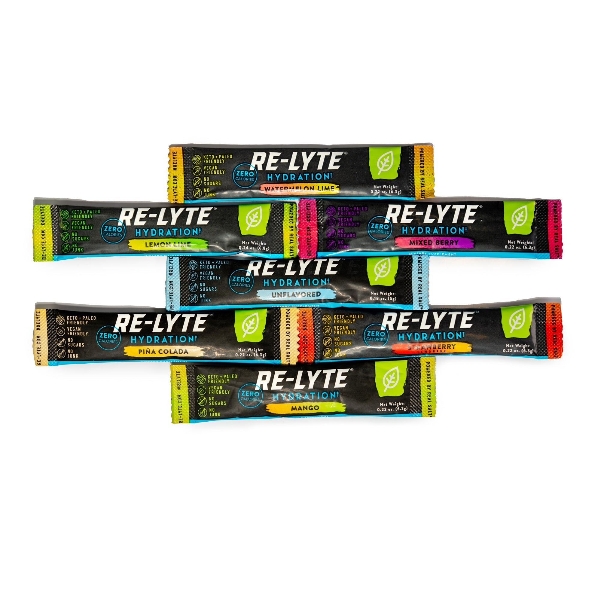 Re-Lyte® Hydration Electrolyte Powder Stick Packs / 30 Count Variety Pack