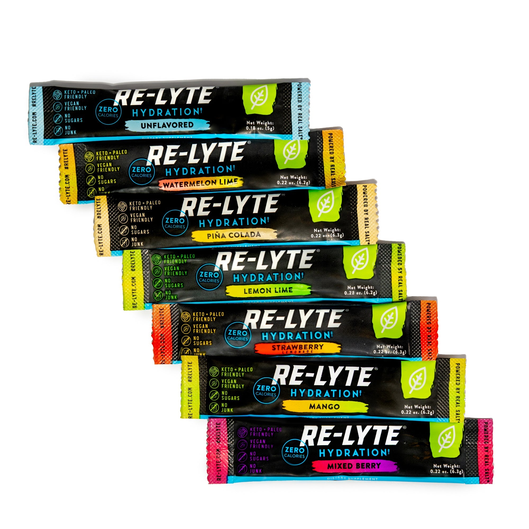 Re-Lyte® Hydration Electrolyte Powder Stick Packs / 30 Count Variety Pack