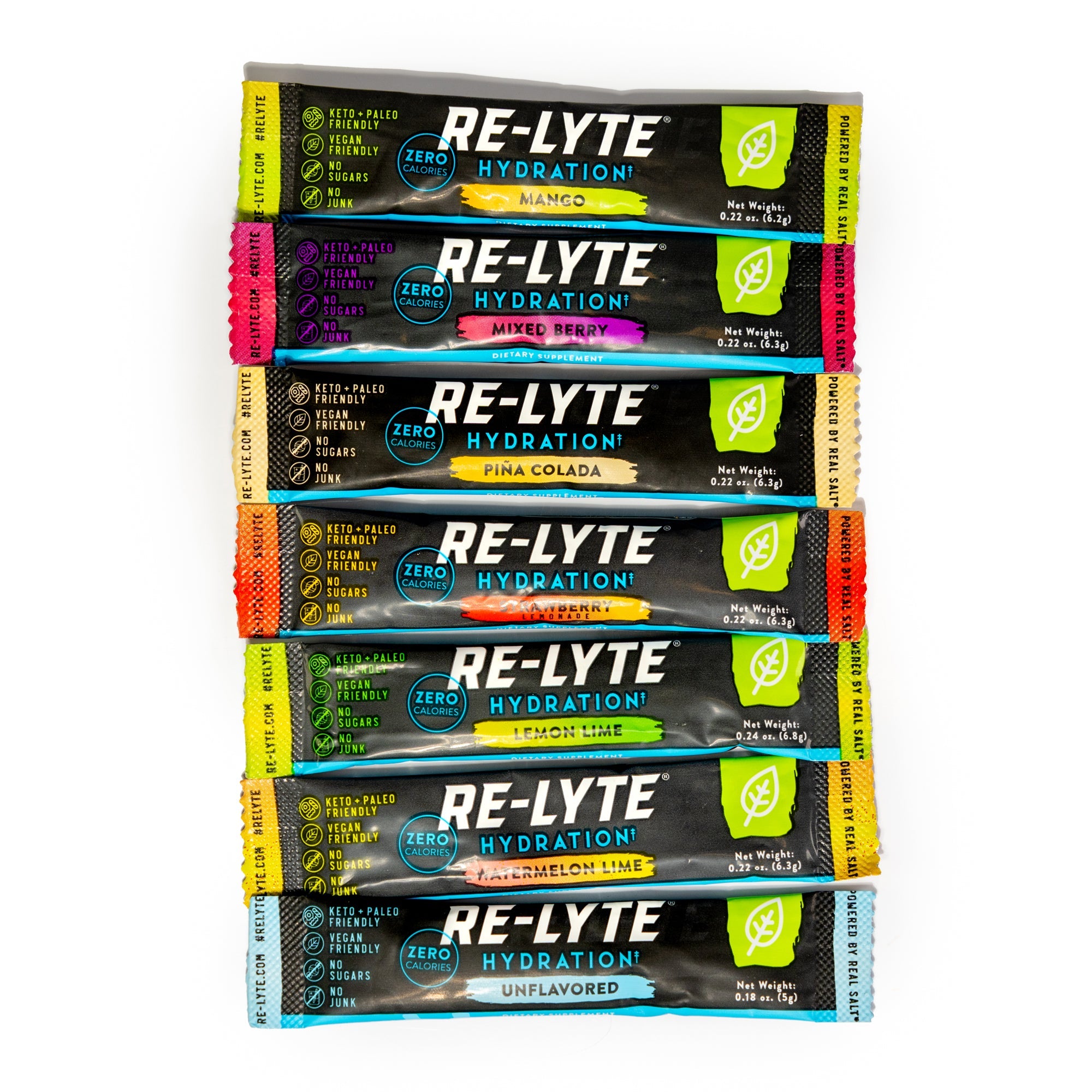Re-Lyte® Hydration Electrolyte Powder Stick Packs / 30 Count Variety Pack