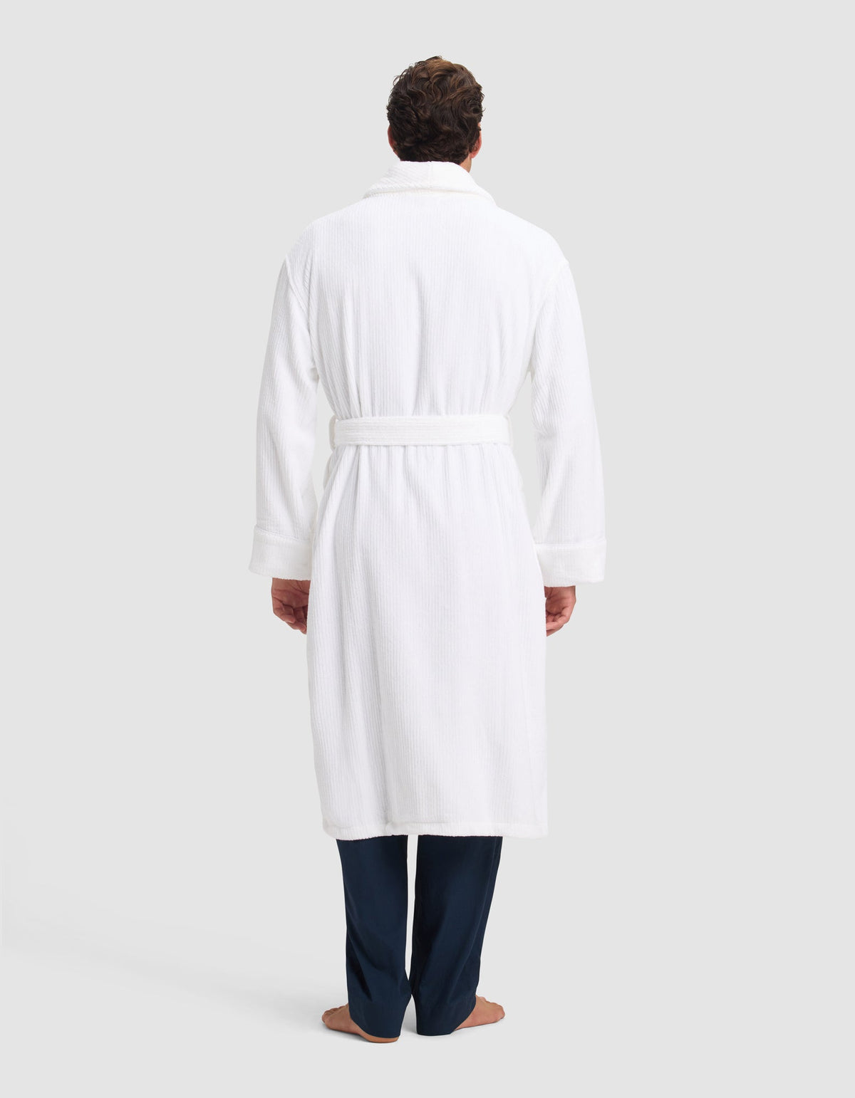 Ribbed Terry Bath Robe
