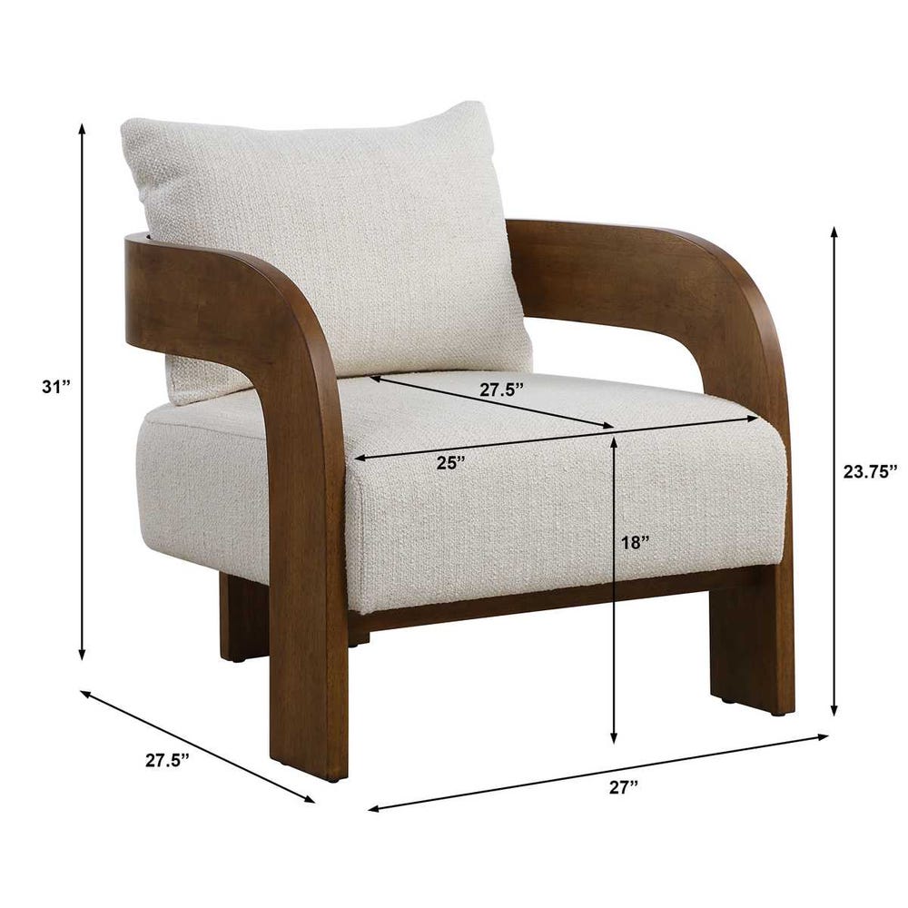 Rowan Accent Chair - Textured Plush Seat