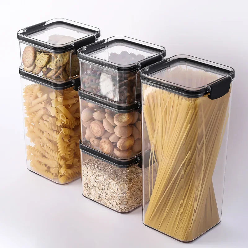 Kitchen Storage Food Container Cereal Organizer Breadbasket Plastic Order