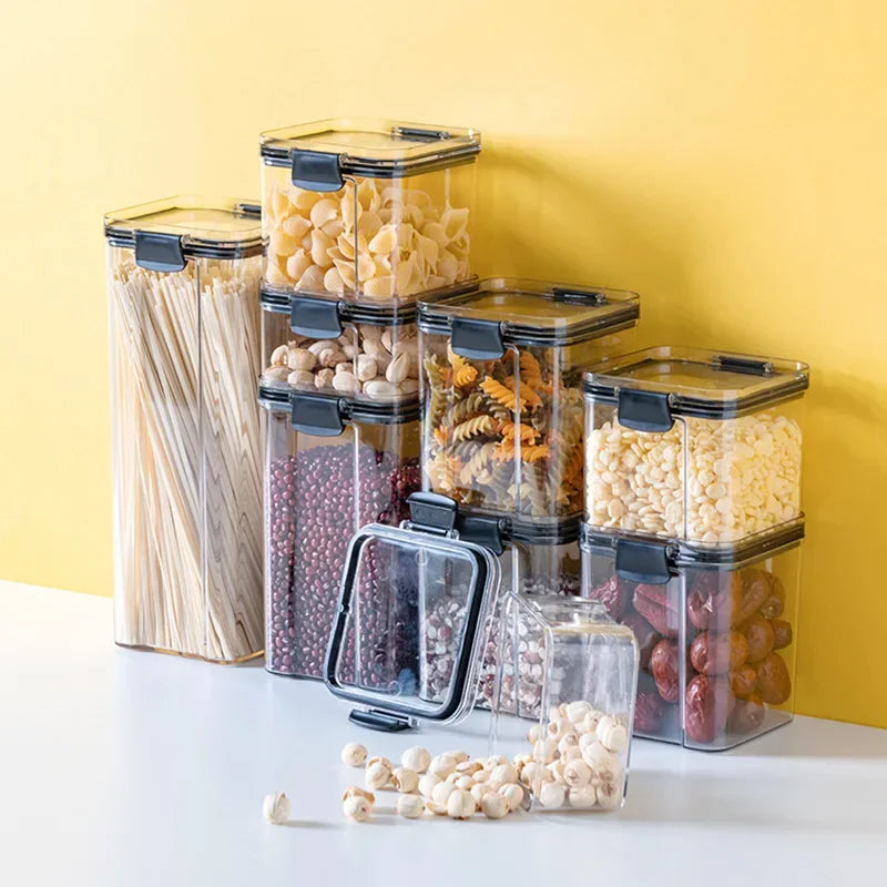 Kitchen Storage Food Container Cereal Organizer Breadbasket Plastic Order