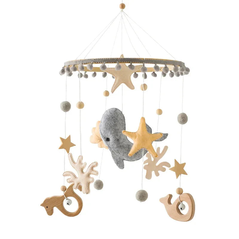 Baby Crib Mobile Rattle Toy Forest Animal Bed Bell