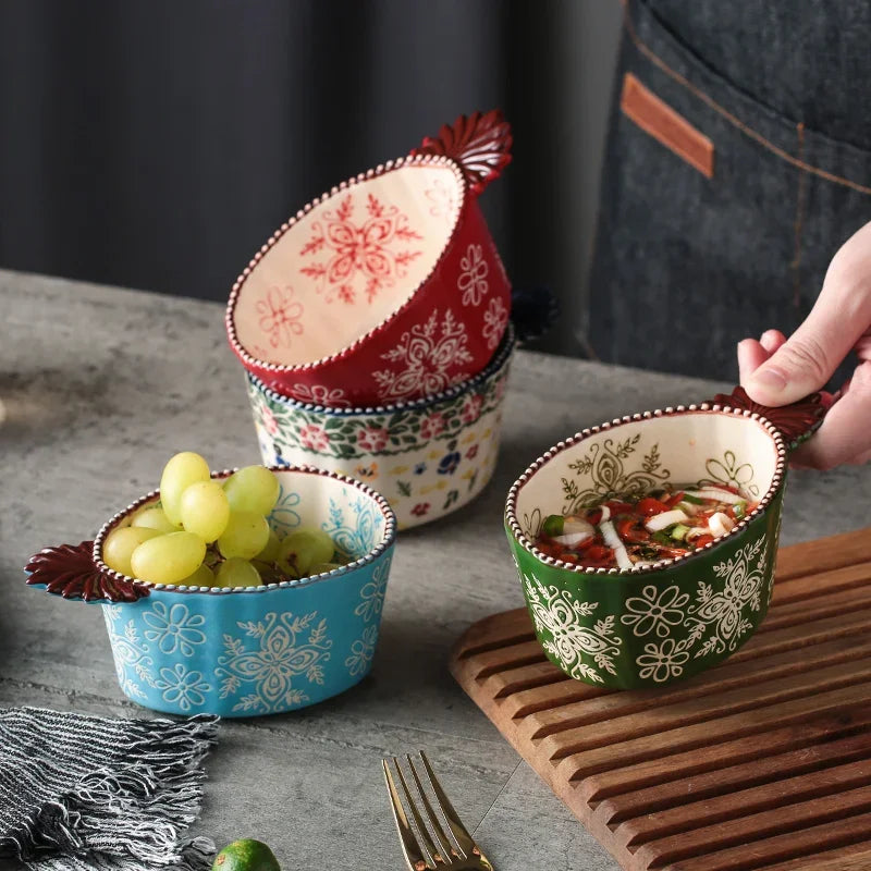Japanese Style Hand-painted Seasoning Dishes & Soy Sauce Bowls