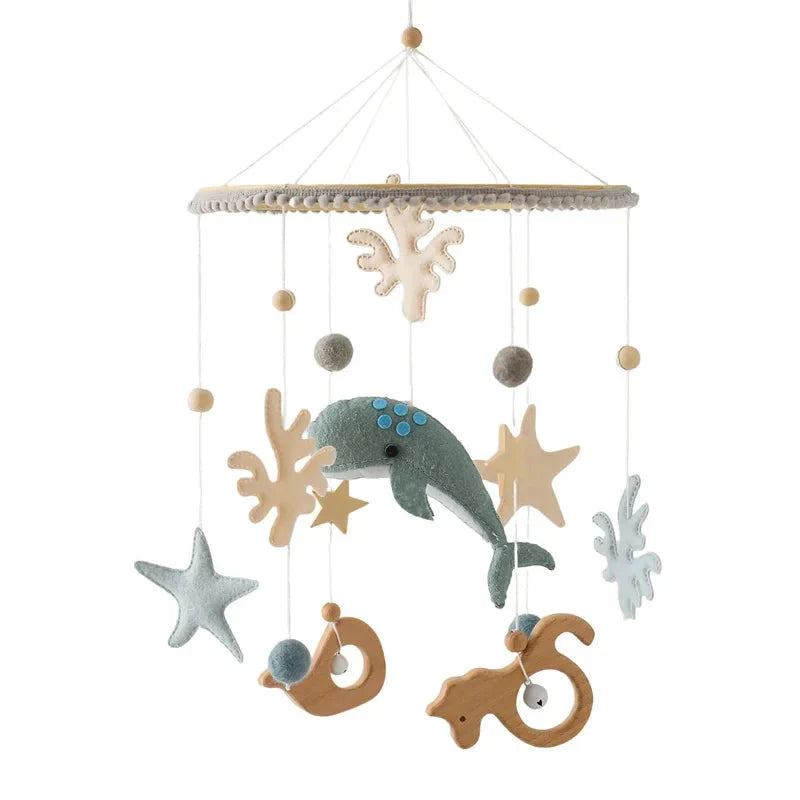 Baby Crib Mobile Rattle Toy Forest Animal Bed Bell