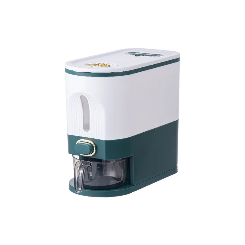 Large Capacity Rice Dispenser Kitchen Grain Container Moisture Proof Cereal Storage Box