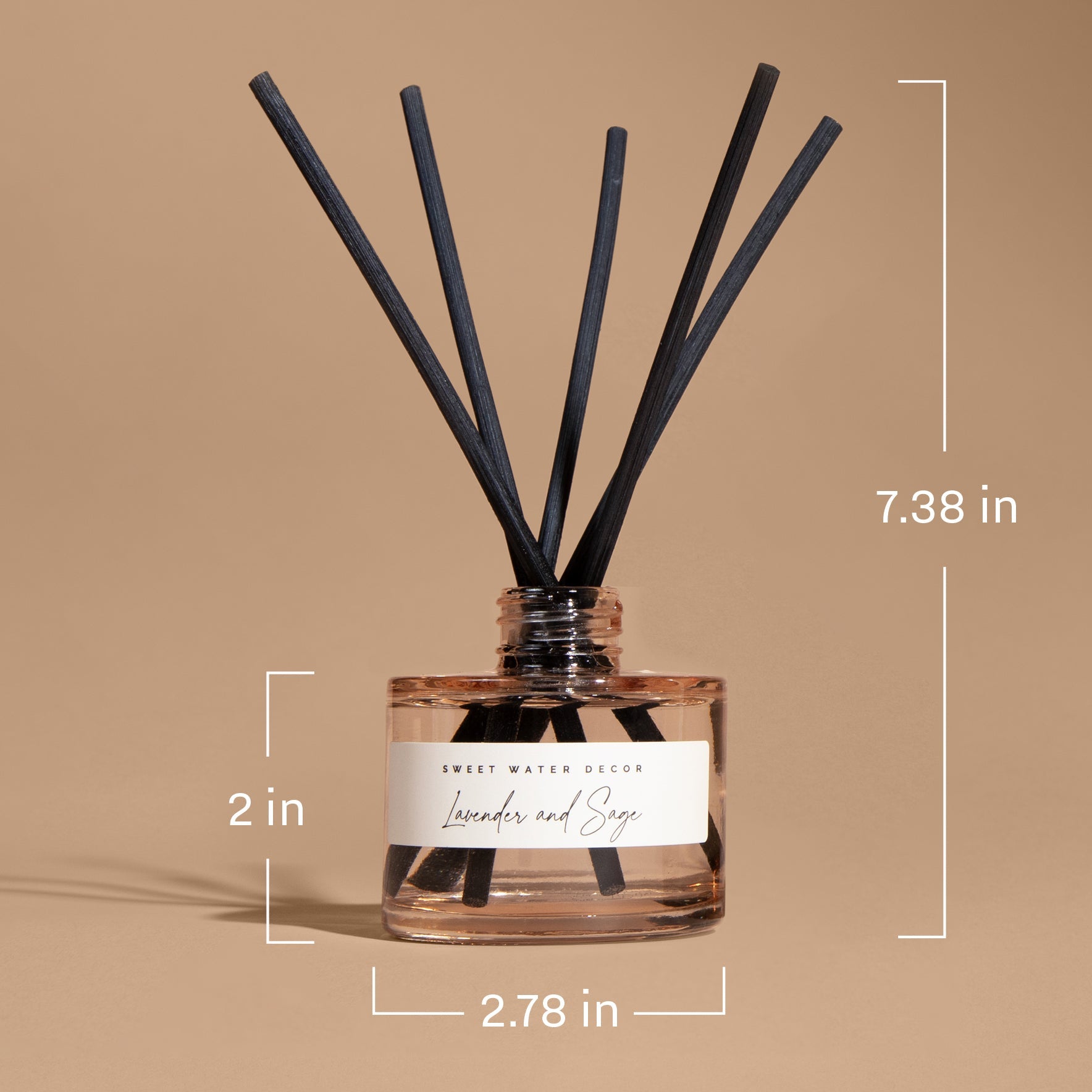 Christmas Tree Tinted Glass Jar Reed Diffuser