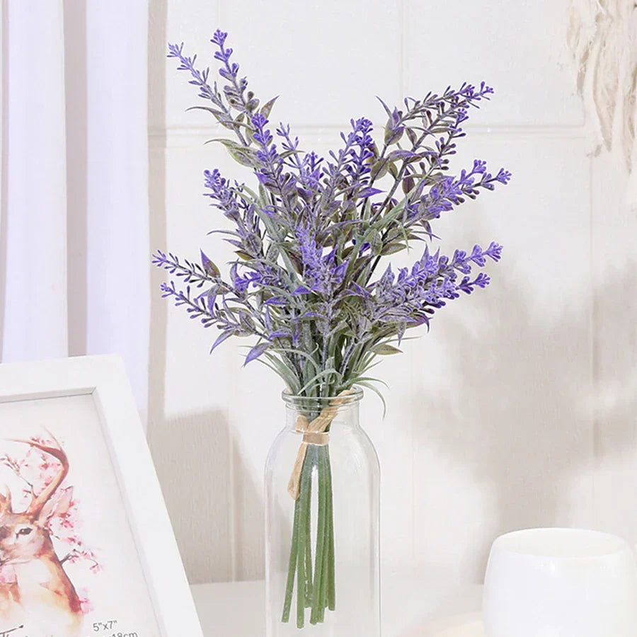 Lavender Wedding Wreath Artificial Flowers Home Decor Craft Fake Plants