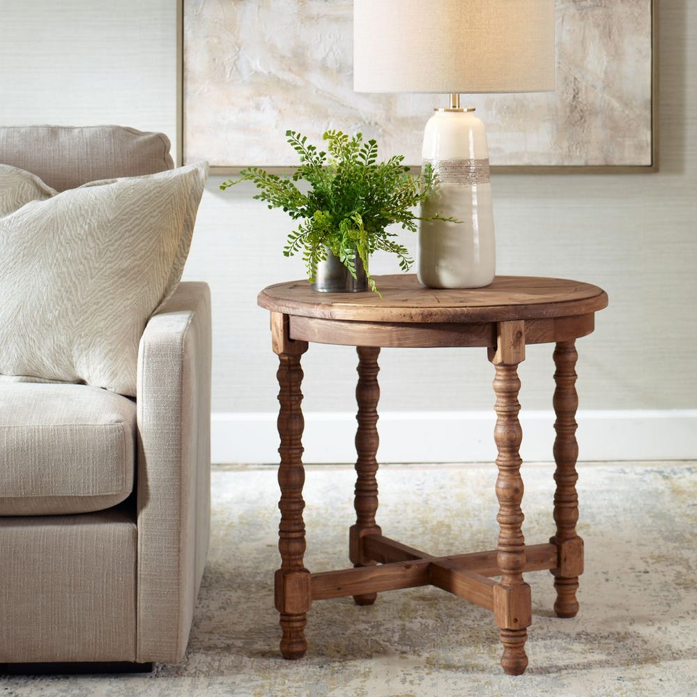 Samuelle End Table - Solid Wood