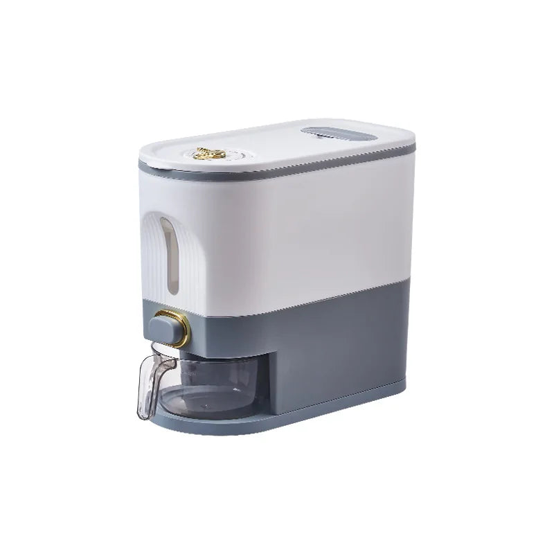 Large Capacity Rice Dispenser Kitchen Grain Container Moisture Proof Cereal Storage Box