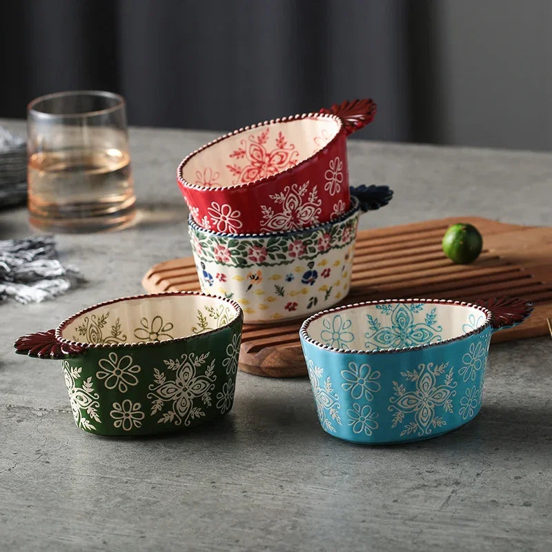 Japanese Style Hand-painted Seasoning Dishes & Soy Sauce Bowls
