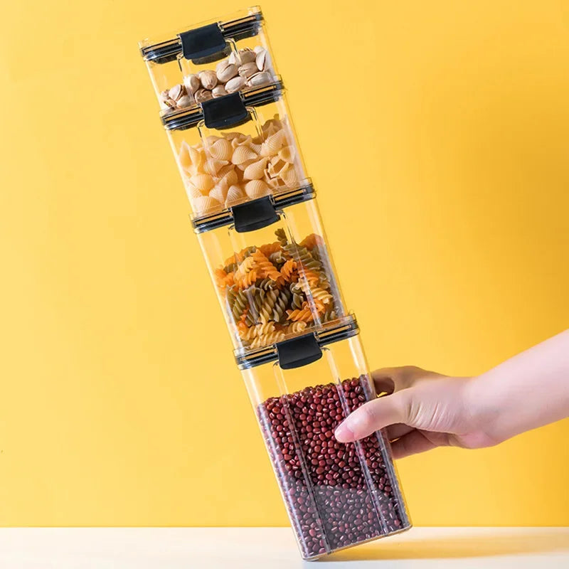 Kitchen Storage Food Container Cereal Organizer Breadbasket Plastic Order