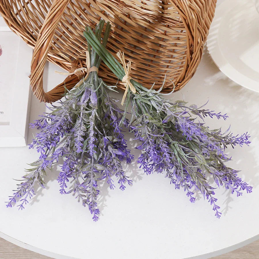 Lavender Wedding Wreath Artificial Flowers Home Decor Craft Fake Plants