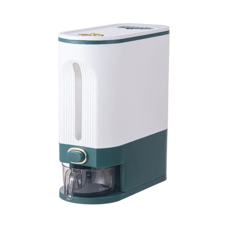 Large Capacity Rice Dispenser Kitchen Grain Container Moisture Proof Cereal Storage Box