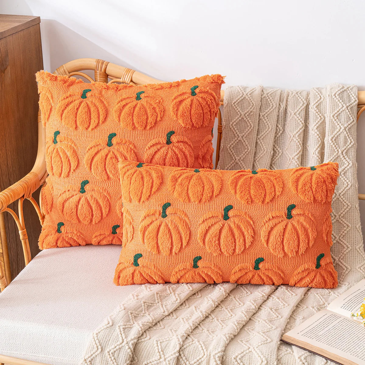 Halloween Plush Cushion Cover for Festive Living Room Decor