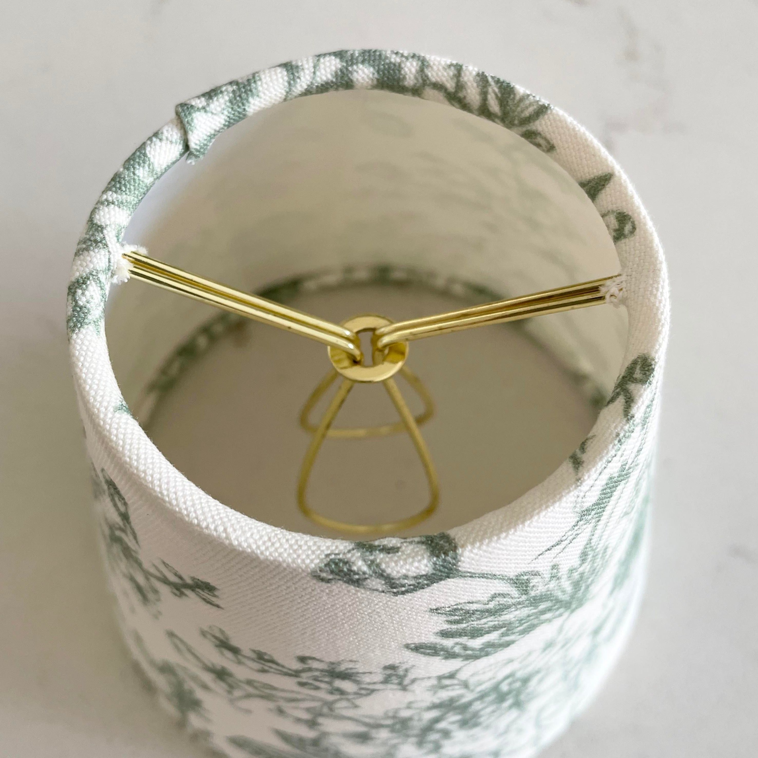 Blue Floral Sconce Shade in Honey Bee