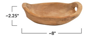 Teak Wood Bowls w/Handles