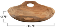 Teak Wood Bowls w/Handles
