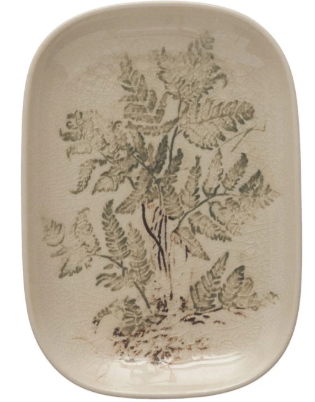 Debossed Stoneware Dish - 4 Styles