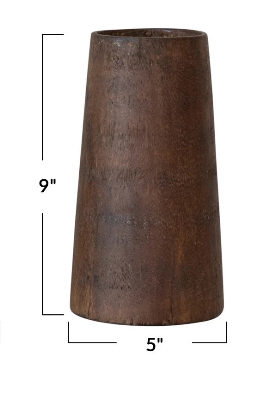Distressed Wood Vases