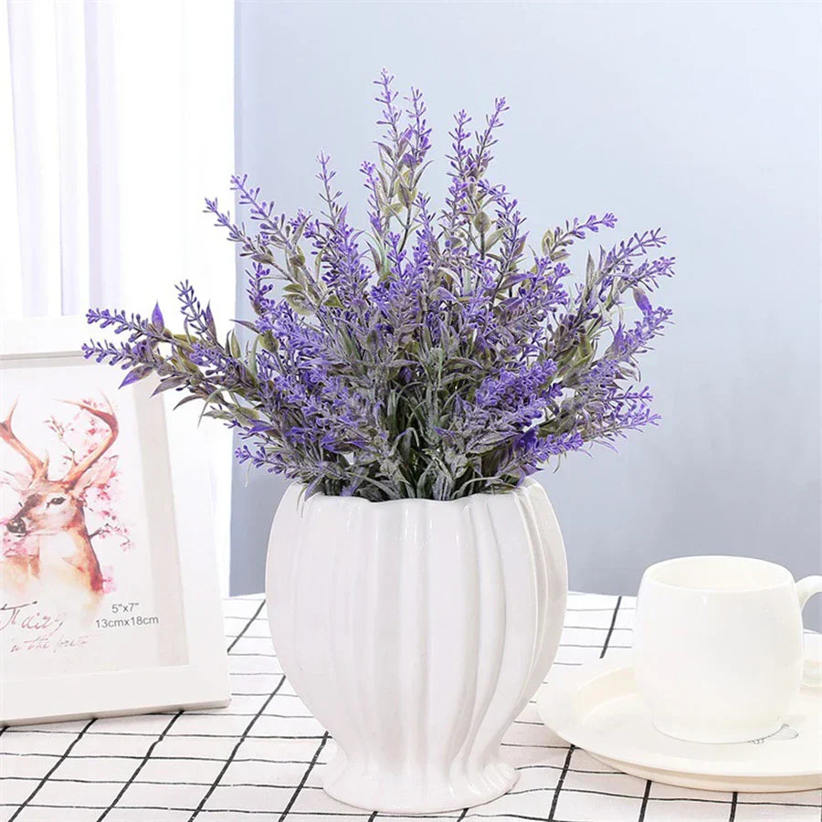 Lavender Wedding Wreath Artificial Flowers Home Decor Craft Fake Plants
