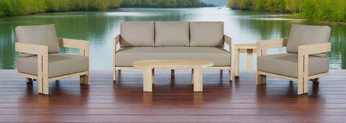 Paradiso Outdoor Sofa Set White Wash