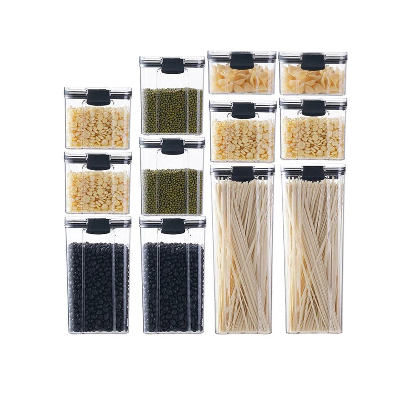 Kitchen Storage Food Container Cereal Organizer Breadbasket Plastic Order