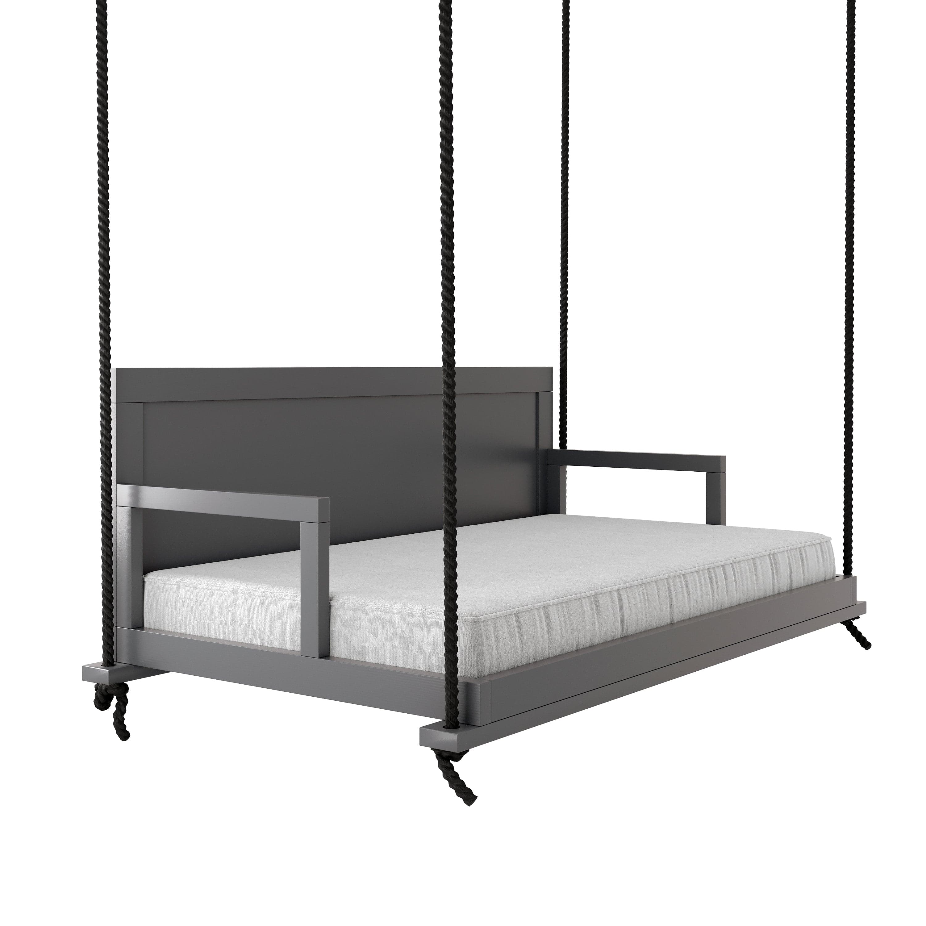 Amish Casual Stratford Porch Swing Bed in Dovetail Grey