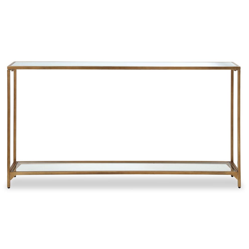 Sutton Minimalist Gold Iron Console Table